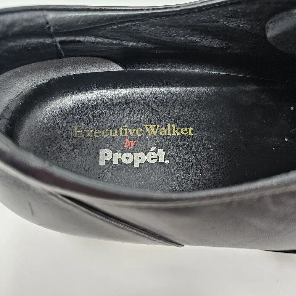 Propet‎ Executive Walker Leather Dress Shoes Mens Size 14 M1207 Black Oxfords